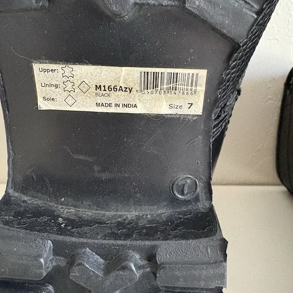 GRAFTERS M166A Black Men's 7 (Unisex) Polished Toe Cadet Combat Military Boots - Picture 8 of 12